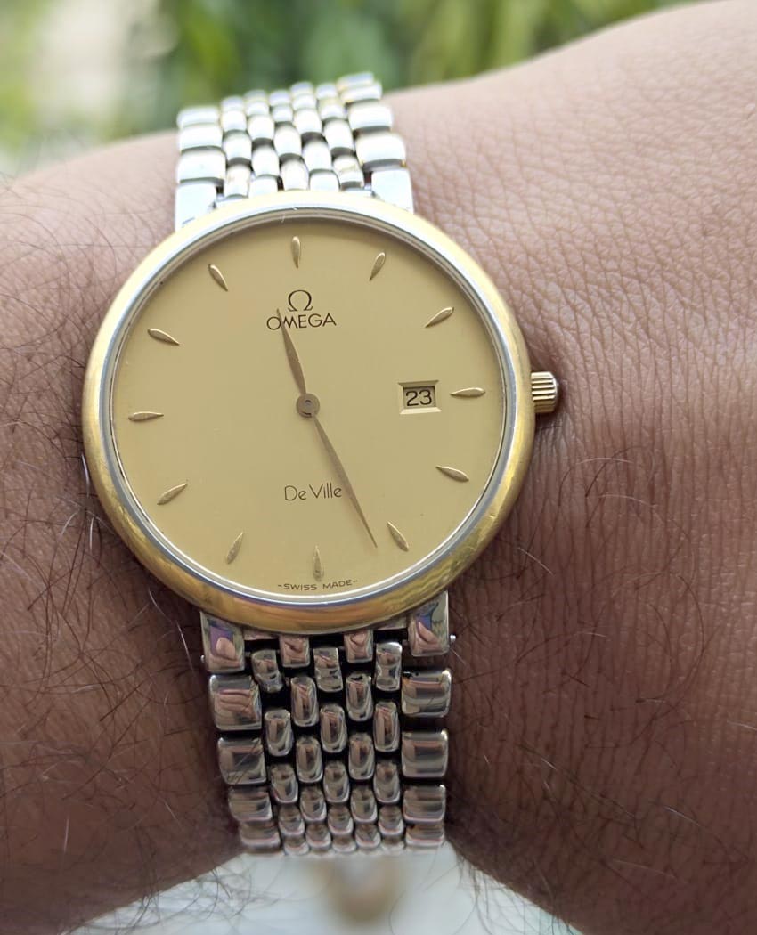 Gold shop omega watch