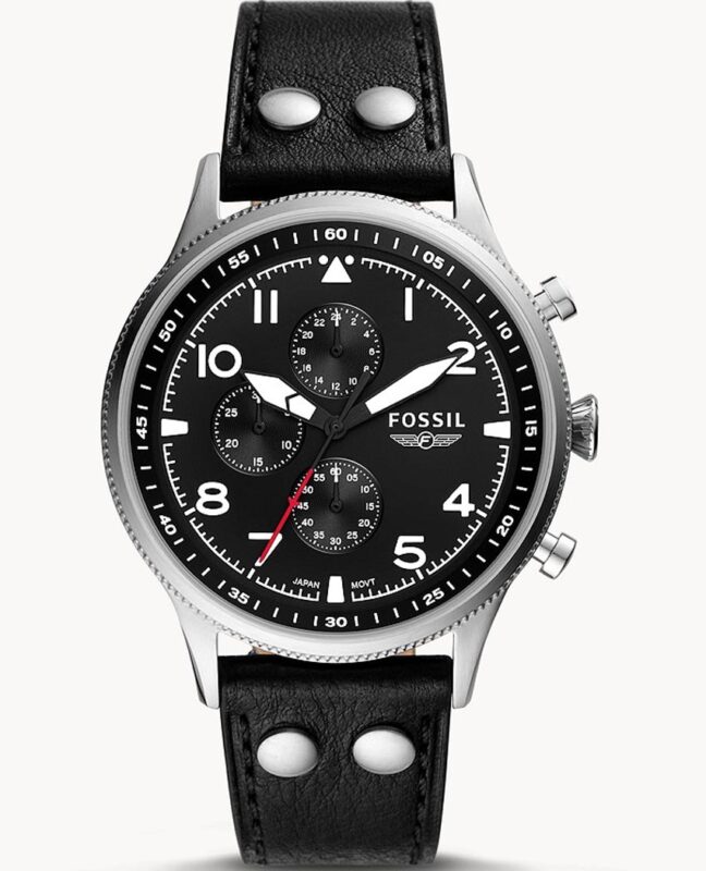 Fossil FS5832 Retro Pilot Chronograph Men’s Quartz Brown Eco Leather